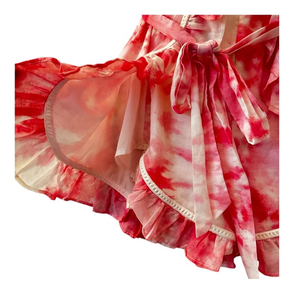 Lovers + Friends Anniston Pink Poppy Tye Dye‎ Bustier Corsette Romper XS - Picture 9 of 15